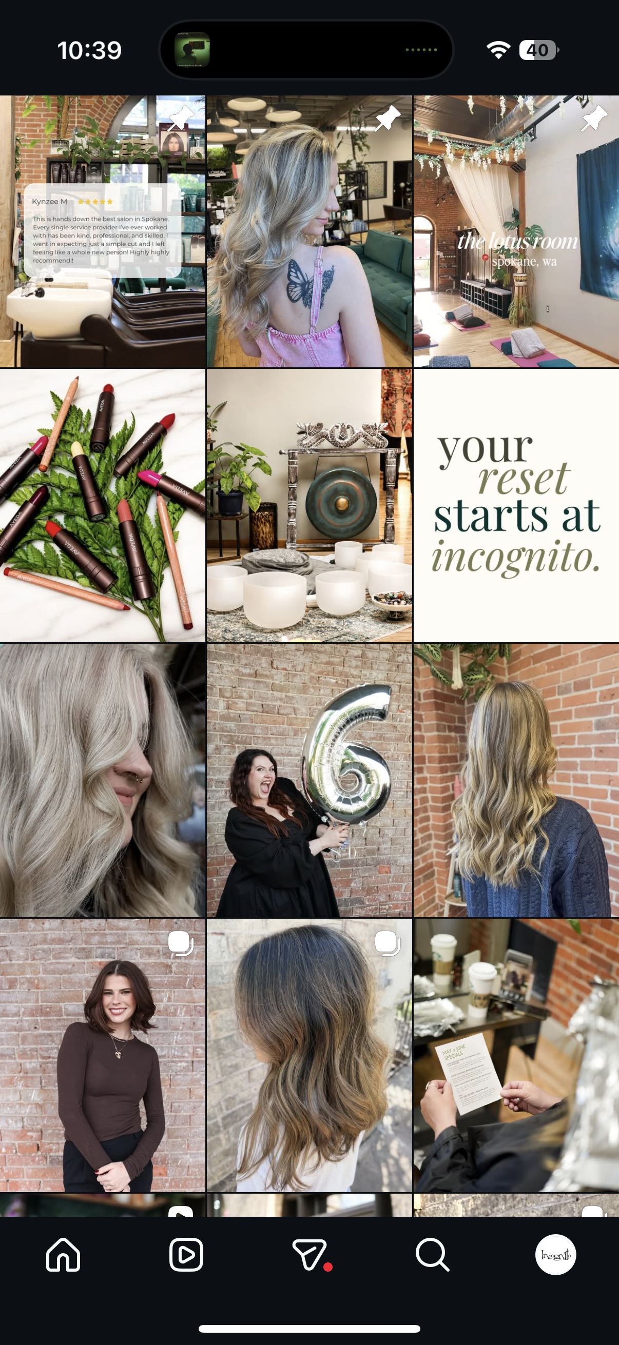 Incognito Salon feed