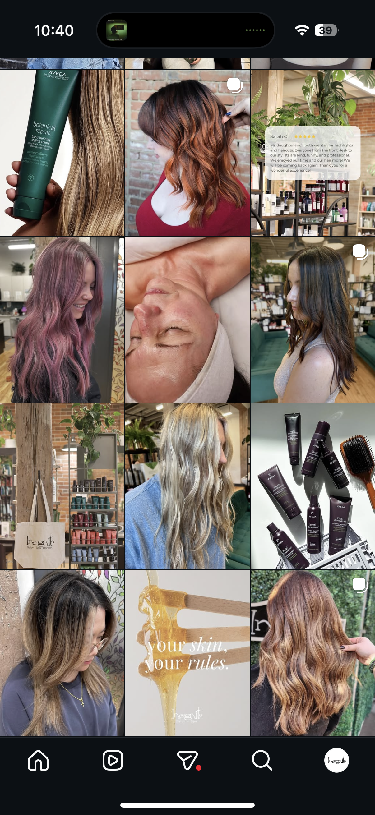 Incognito Salon feed