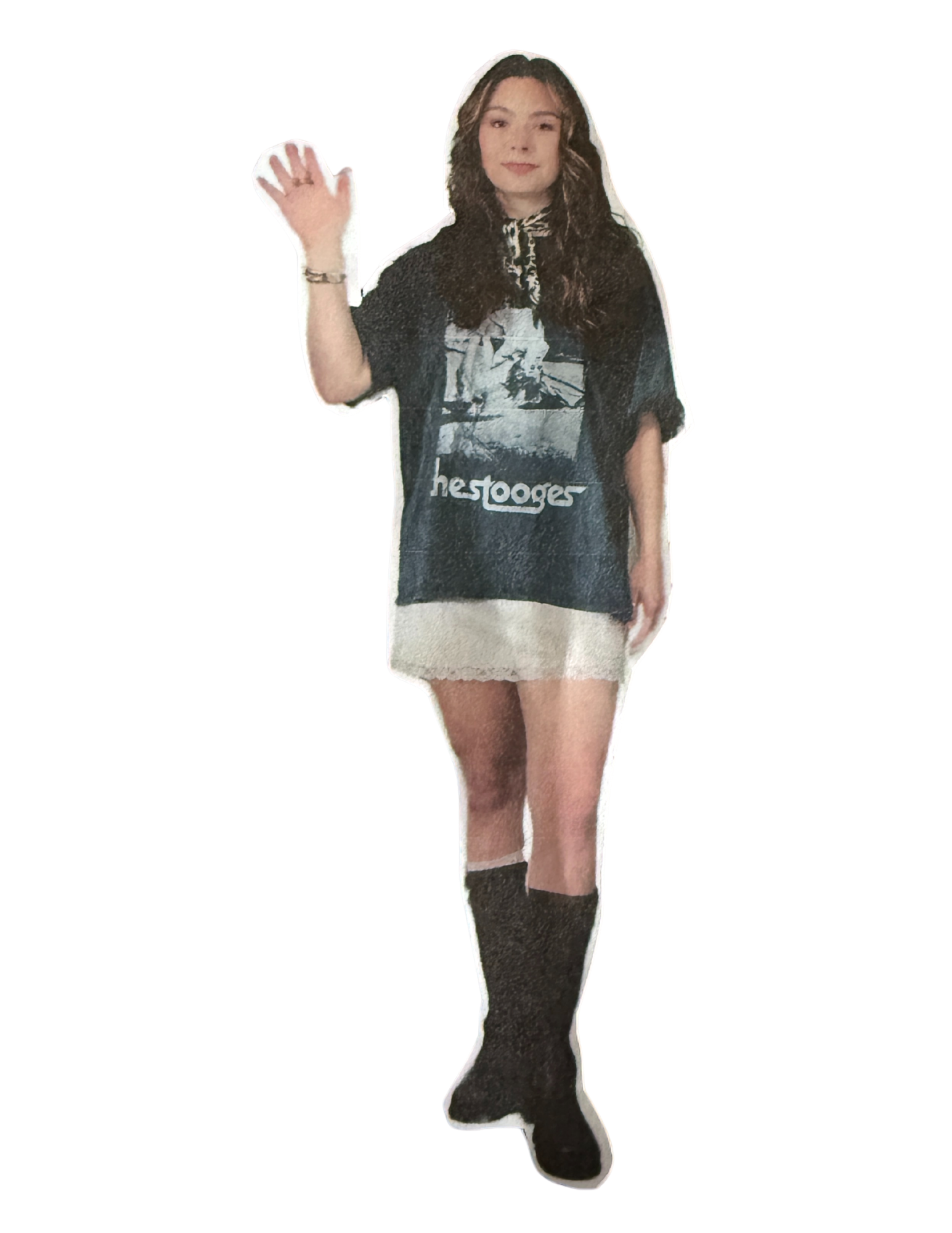 Emily waving