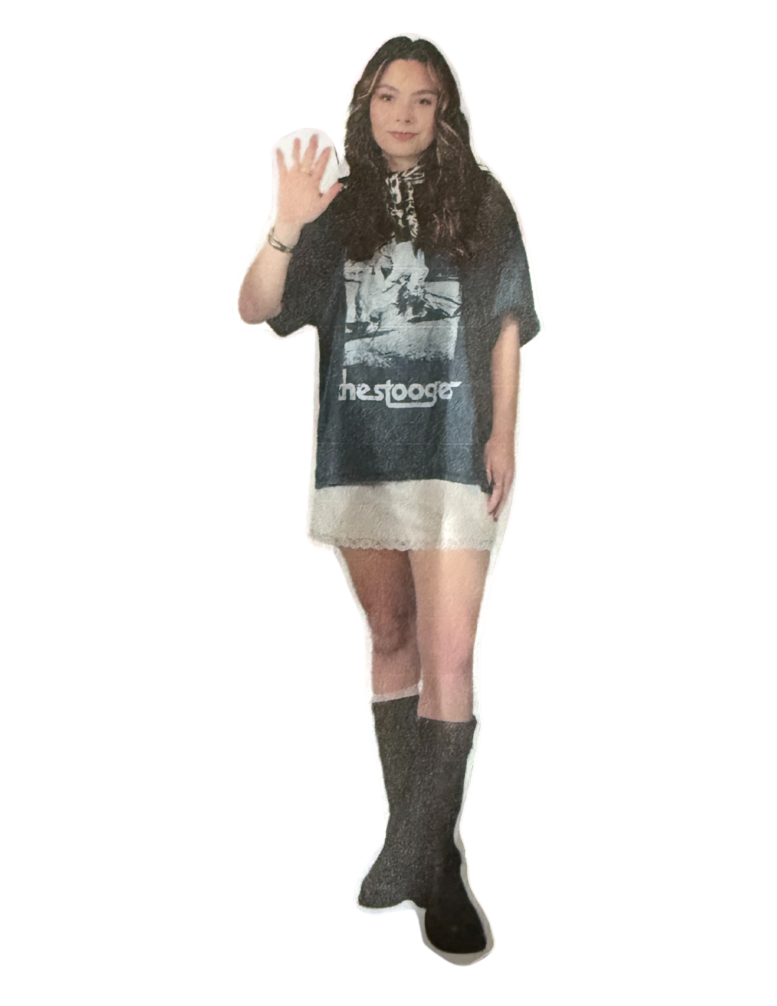 Emily waving